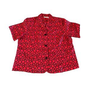 Vintage Red Jacket Top By Java Size 2X 22/24